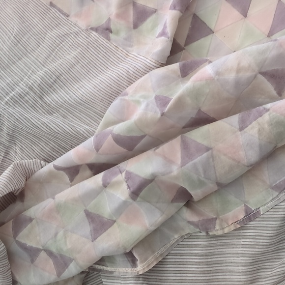 The Borboleta boutique beachy lightweight Midi Geometric print Dress side pocket - Picture 8 of 8